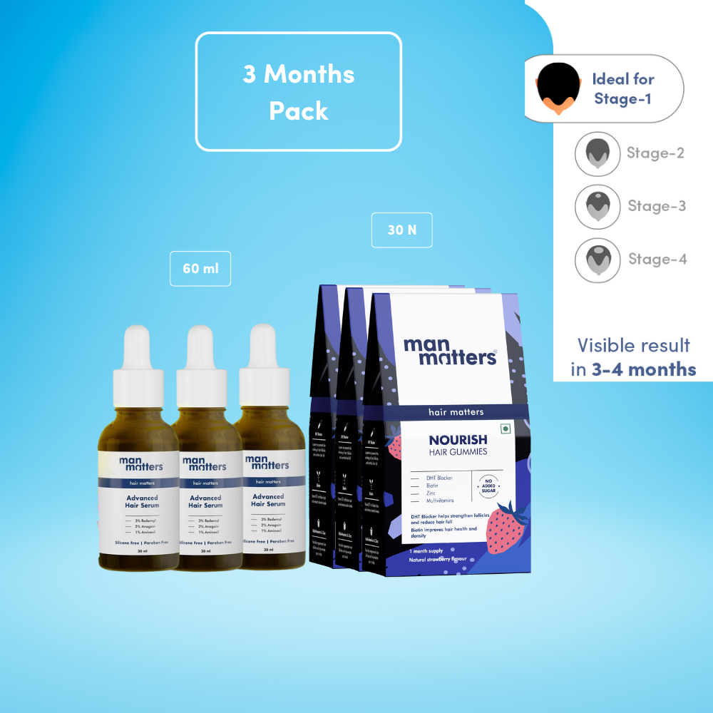 Stage 1 Hairfall Solution (3 Month Pack)